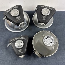 Lotto di 4 unità flash Rolleiflex Rolleiflash Rollei vintage