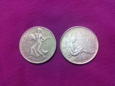 200 lire 1980 Anno Internazionale della Donna 1981 FAO giornata mondiale Aliment
