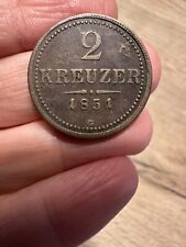 2 KREUZER 1851 AUSTRIA ZECCA G  RARA