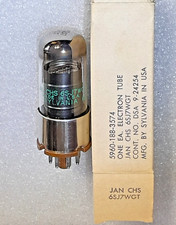 JAN CHS 6SJ7WGT Sylvania NOS Tubo Aspirazione, TV-7D Testato, Combinerà Spedizione