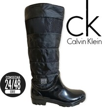 Calvin Klain Stivali Da Pioggia N 38 Rinboot Scarpe Donna Shoes Antipioggia neri