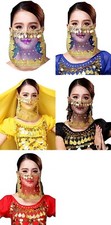 Velo viso danza del ventre accessorio carnevale odalisca ragazza donna I.25271