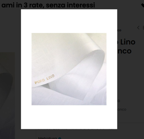 Puro lino altezza telene - cm,