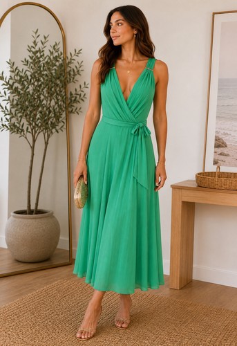 Abito midi dkny - dkny, smeraldo