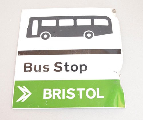 Bus coach stop sign - stop, bristol