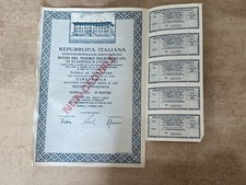 REPUBBLICA ITALIANA BUONI DEL