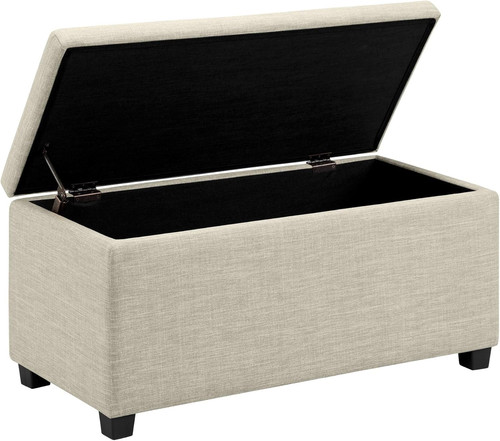 Pouf rettangolare imbottito - pouf,