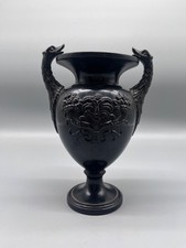 ANFORA IN CERAMICA LACCATA NERA AUSTRIACA HOHENSTEIN B. TEPLITZ C. H.