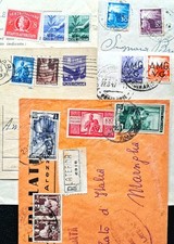 DEMOCRATICA ?? 100 LIRE SU BUSTA, RECAPITO AUTORIZZATO, TRIESTE EC...5 BUSTE 