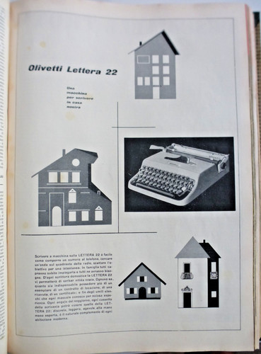 Pubblicità 1952 olivetti - 5/1952,