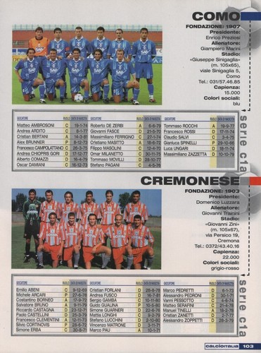 Guerin sportivo 1999 - guerin, 1999/2000