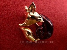 Broche Vintage Renard Enroulé