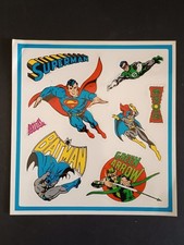 composizione in foglio adesivo SUPERMAN BATMAN ROBIN