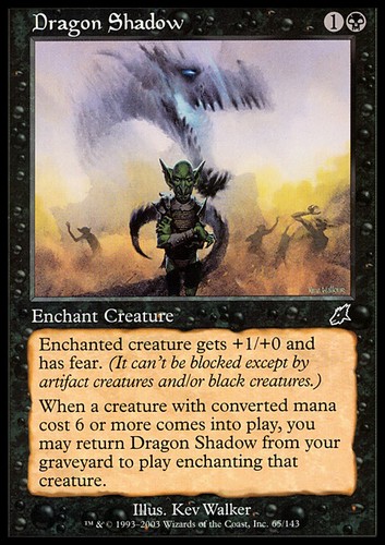 Mtg dragon shadow exc - exc,