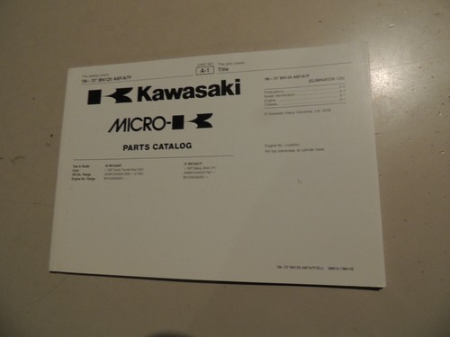 Catalogo ricambi kawasaki 125 - ricambi,