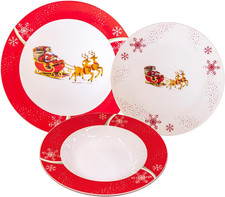 Set Di 18 Piatti Porcellana Di