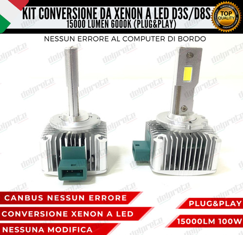 Lampade d3s d8s kit full - lampade,