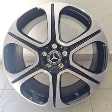1 cerchio lega nuovo mercedes classe e e-amg r19 nero lucido diamantato ls003256