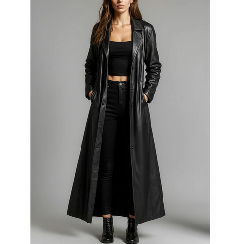 Cappotto trench lungo donna