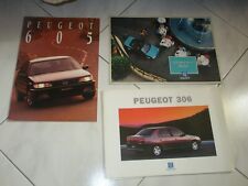PEUGEOT LOTTO 3 BROCHURE - PEUGEOT 605 - PEUGEOT 306 - 306 CABRIOLET 
