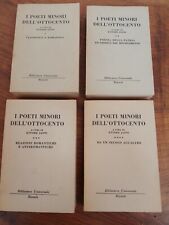 I poeti minori dell'Ottocento, a cura di E. Janni, vol.1-2-3-4, Rizzoli