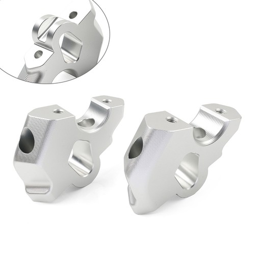 Riser manubrio moto argento