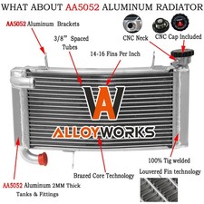 Motocyclette alum radiateur - motocyclette,