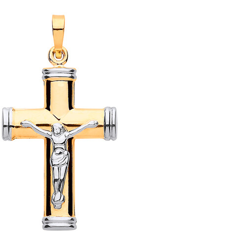 9ct oro giallo - giallo, bianco