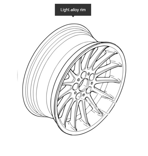 Cerchio ruota concavo bmw - cerchio,