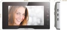 Bticino 334253 Videocitofono Monitor Interno Aggiuntivo 2 Fili, 7" a Colori