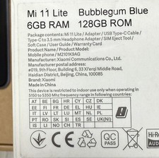 Xiaomi Mi 11 Lite - 128GB - Bubblegum Blue (Dual SIM)