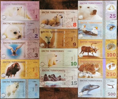 Lot billets 500 polar - 14,