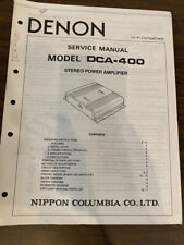DENON DCA-400 DCA400 Manuale