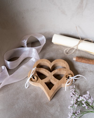 Porta fedi matrimonio cuore