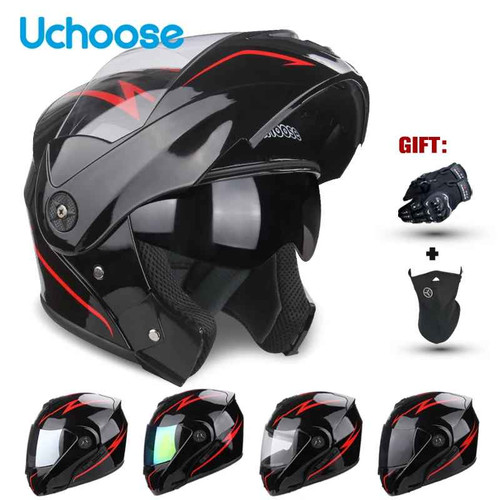 Casco moto modulare flip - casco, up