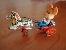Giocattolo di latta raro "topo Gigio driver"- KANTO TOYS degli anni 60