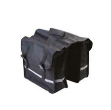 BORSA POSTERIORE DOPPIA COL. NERO PER BICI CON MANIGLIA E RIFRANGENTI BICICLETTA