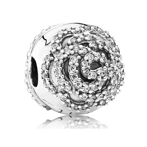 Pandora clip rosa scintillante - pandora,