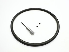 Collare nero opaco 6mm - collare, 16"