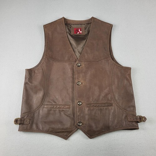 Gilet pelle marlboro uomo - gilet,