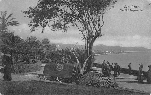 Cartolina sanremo giardini - cartolina,