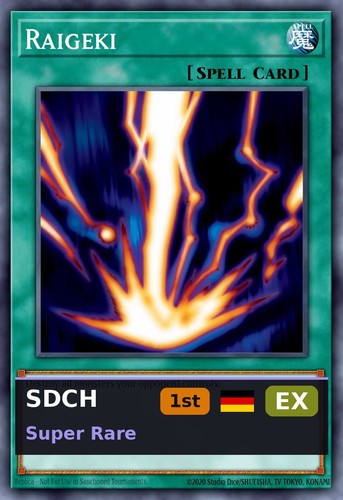 Raigeki sdch 021 edizione - raigeki, 1°