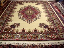 LIQUIDAZIONE 270X180 TAPPETO DA ESPOSIZIONE DISEGNO KERM ORIENTALE  EFFETTO LANA