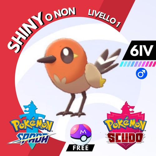 Fletchling shiny non iv e - non,