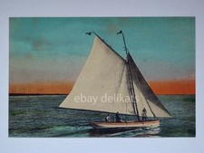 BOSA BARCA VELA sailing boat Oristano vecchia cartolina