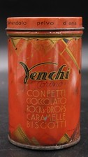 Antica Scatola Latta Cilindro Pubblicità Caramelle Venchi Torino - Variante 3