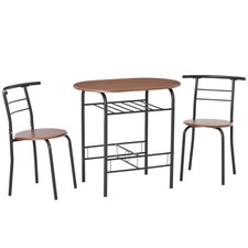 HOMCOM Set Tavolo e Sgabelli