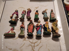 LOTTO STATUINE PER PRESEPE- BACHELITE/GESSO- MADE IN ITALY ANNI'50/60