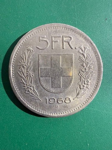 Moneta franchi svizzera 1968 - svizzera,