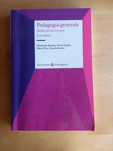 Pedagogia generale identità - generale.,